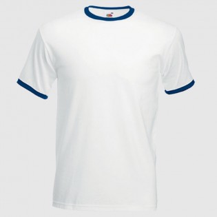 CAMISETA RINGER AZUL Y...