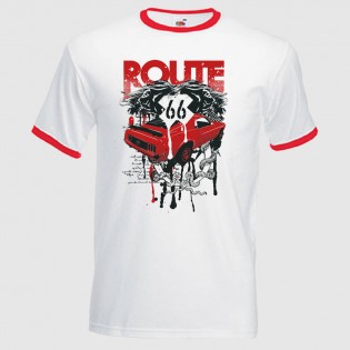 CAMISETA ROUTE 66 RINGER R/B